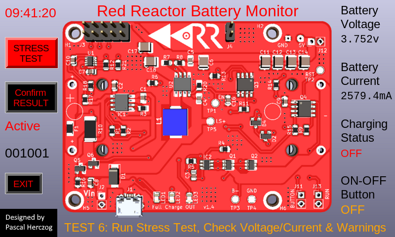 Red Reactor Production Test Program