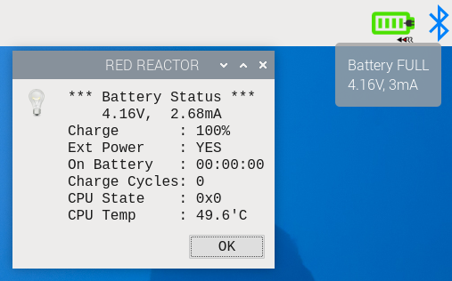 Red Reactor System Tray Application for Wayland